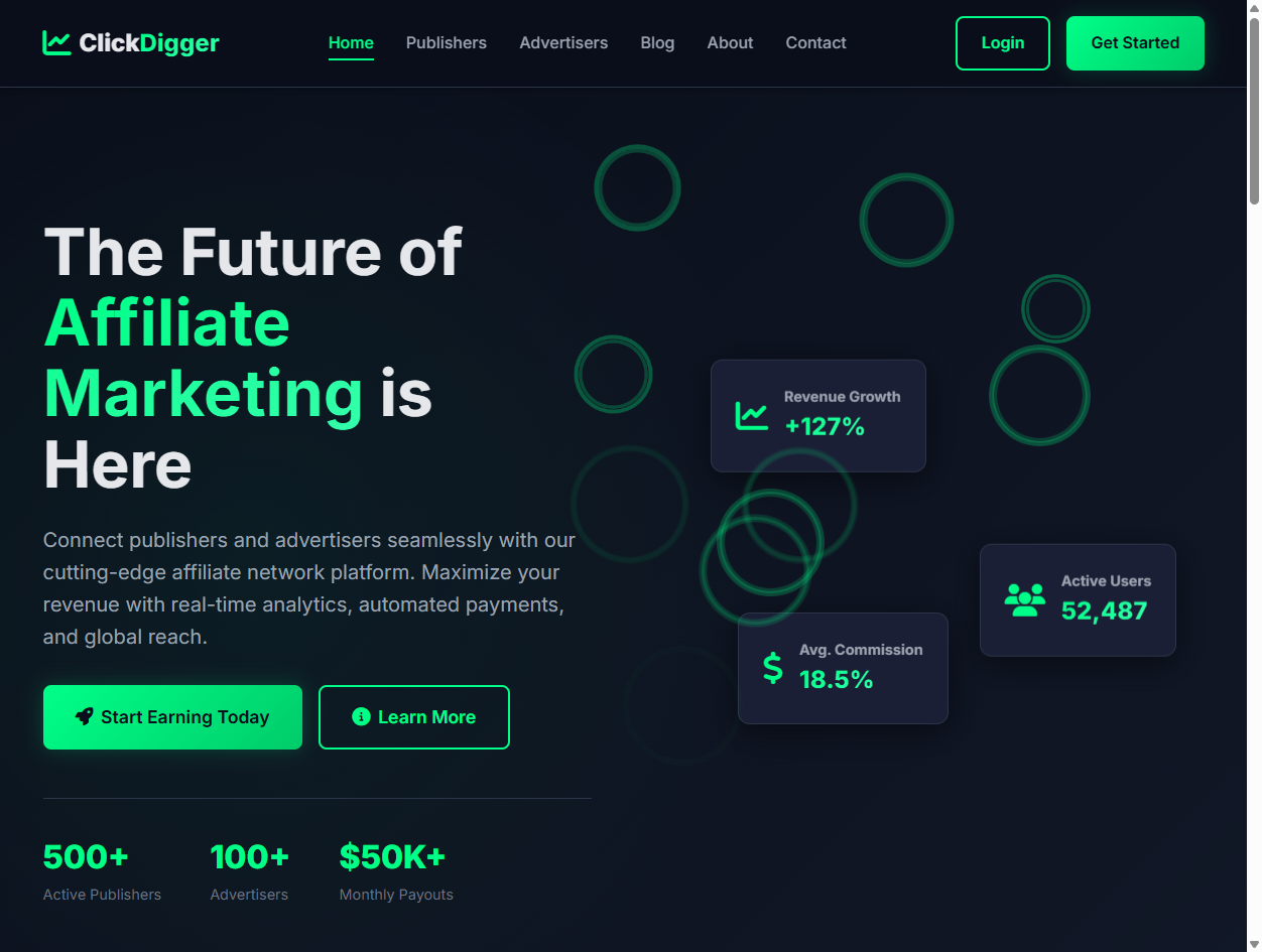 ClickDigger - Website project